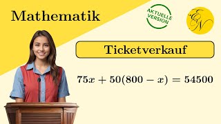 Textaufgabe Ticketverkauf [upl. by Dede]