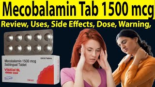 Mecobalamin tablets 1500 mcg uses in hindi  Review Vibicol sl tablet  Uses Side Effects Dose [upl. by Tterej835]