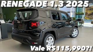 Avaliação Renegade 13 Turbo T270 2025  Por R115990 Vale a pena  Pack Tech e VALORES PCD 4K [upl. by Cianca]