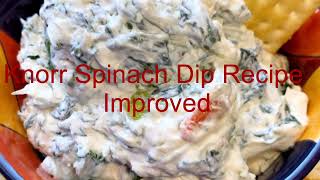 Knorr Spinach Dip Recipe Improved [upl. by Parnas954]