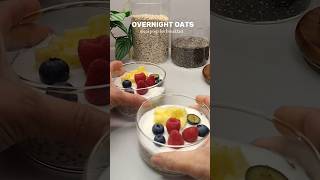 Overnight oats simple healthy breakfast or just snack breakfastrecipe overnightoats easyrecipes [upl. by Hgielra999]