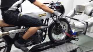 Norton Petty Manx 500cc on dyno [upl. by Elam]