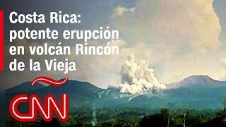 Volcán Rincón de la Vieja en Costa Rica entra en erupción [upl. by Xever]