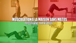 Programme de MUSCULATION FULLBODY à la MAISON SANS MATÉRIEL  De Débutant à Confirmé [upl. by Hale]