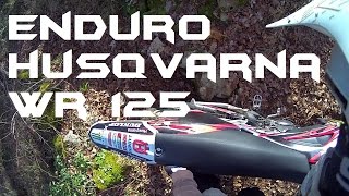 Husqvarna WR 125  premiere balade enduro PNJ cam AEE s70 [upl. by Arrait]