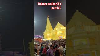 Bokaro sector 2c pandal Bokaro Durga Puja pandal durgapujapandal ytshorts shorts [upl. by Eramal799]