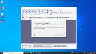 Fix Error Opening Recording Device In Audacity [upl. by Justis667]