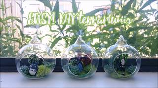 3 EASY STUDIO GHIBLI TERRARIUMS GREAT VALENTINE GIFT IDEA [upl. by Nerrad]