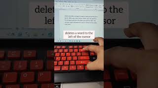 ⚡Use of Backspace key 👈 computer shortvideo msword viralreels [upl. by Young]