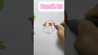 Draw a cute cat drawing coloring cat [upl. by Salis]