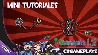 Spider armour amp Staff  Armadura de araña y bastón  Tutorial Terraria 124 [upl. by Iew]