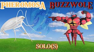 PHEROMOSA BUZZWOLE SOLO RAID S ALL CHARGED MOVES pokemongo pokemon solo pheromosa buzzwole [upl. by Kazimir]