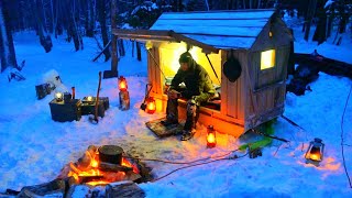 Snowmobile Camper with Off Grid Heater Surviving the Night in 18C  0F Temperature [upl. by Biddick445]