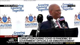 Chief Justice Mogoeng blasts government officials involved in COVID19 corruption [upl. by Rosio]