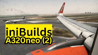 iniBuilds A320neo 2 Landing  Cabin View [upl. by Pelage]