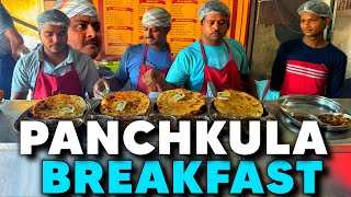 Best Breakfast in Panchkula  Nada Sahib History  Nand Sweets and Bansal Kulche  Street Food [upl. by Egdirdle]