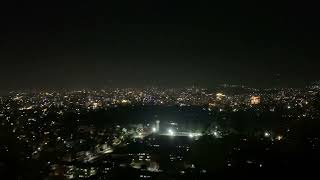 Night view of Kathmandu from Swyambhu during tihar [upl. by Knobloch757]