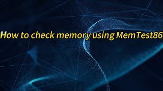 How to check memory using MemTest86 [upl. by Nialb149]