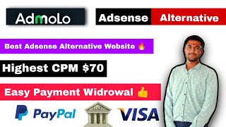 AdMoloCom  New Adsense Alternative Website 🔥 India First Adsense Alternative Website 👍 [upl. by Alyssa]