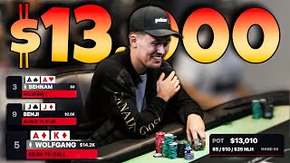 CRAZY HIGH STAKES ACTION 51025 BIG POTS ONLY  Poker Vlog 250 [upl. by Narod474]