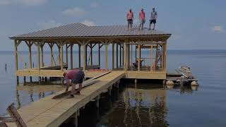 Boathouse Build FINISHED  Part 6 TheYeshBoys [upl. by Let647]