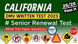 California DMV Permit Test 2024  DMV Senior Driver Written Test californiadmvtest cadmv [upl. by Aleiram]