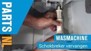 Schokbrekers vervangen van wasmachine PartsNL uitleg [upl. by Annoyek]