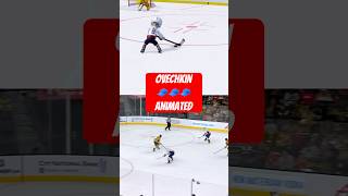 Tracking Ovechkins Hat Trick with Animation hockey shorts [upl. by Narret]