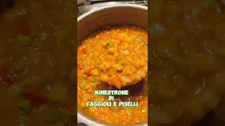 MINESTRONE FAGGIOLI E PISELLI💚😋 cookingtime dinner buonappetito italianfood fypシ゚viral [upl. by Phenice113]