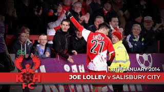 Harriers 30 Salisbury City 110114 Joe Lolley goal [upl. by Millicent145]