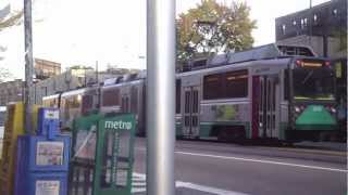 30 Minutes of the Light Rail line in Boston MBTA [upl. by Anitsud50]