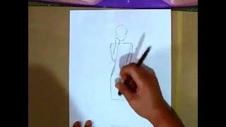 How to Draw Simple Shy Girl [upl. by Snave]