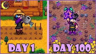 I Played 100 Days of Stardew Valley and did EVERYTHING [upl. by Nilrak]