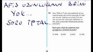 2020 LGS MATEMATİK 12 SORU İPTAL EDİLİR [upl. by Tennos]