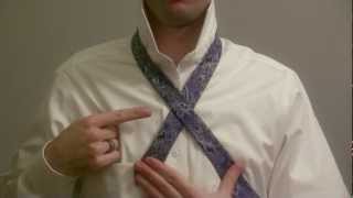 How to Tie a Tie Mirrored  Slowly  Full Windsor Knot [upl. by Idnic]