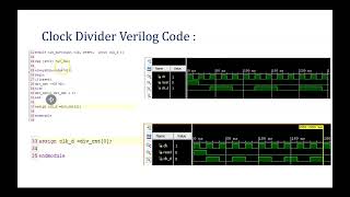 Part1Verilog Code for Clock Division [upl. by Hsirehc19]