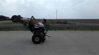 Predator 670 Go Kart Monster Wheelie [upl. by Sarilda]