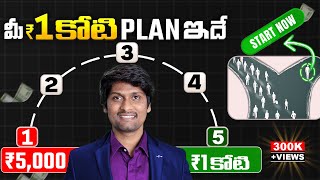 తక్కువ జీతం తో Rs1 కోటి ఎలా సంపాదించాలి Financial Planning for beginners [upl. by Hazlip]