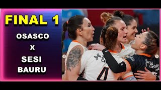 FINAL 1  OSASCO 3 X 1 SESI BAURU MELHORES MOMENTOS PAULISTA 2024 [upl. by Megen478]