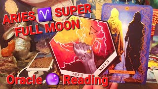 ♈️🌕 ARIES FULL MOON ORACLE READING 🌕♈️ 17th October 2024 tarot astrology channeling [upl. by Erodisi]