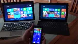 Windows 8 auf Tablet Smartphone und PC im Vergleich [upl. by Corb]