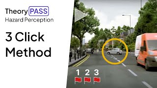 Hazard perception test  The 3 Click Method [upl. by Arodoeht]