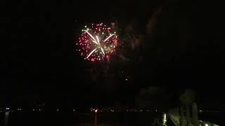 4th of July Fireworks Finale 2018 with lightning  Downtown West Palm [upl. by Elmira]