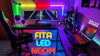 A MELHOR FITA LED RGB PARA SETUP GAMER  TUYA SMART ALEXA [upl. by Ellemaj]