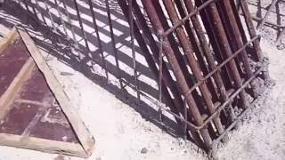 Rebar Placement for Counterfort Wall [upl. by Leinto358]