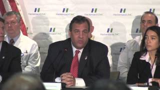 Gov Chris Christie on Ebola Time for a deep breath not stoking hysteria [upl. by Orvan]