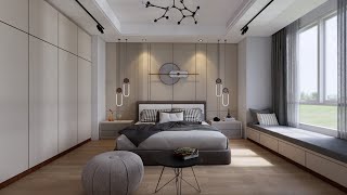 Sketchup interior design 44 How to make a bedroom design and render enscape [upl. by Cloe]