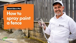 Paint like a Pro  How to spray paint a fence [upl. by Nylasoj294]