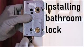 Installing bathroom lock [upl. by Lirpa]