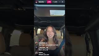 Kenzie ziegler live from today 71924 [upl. by Otilrac464]